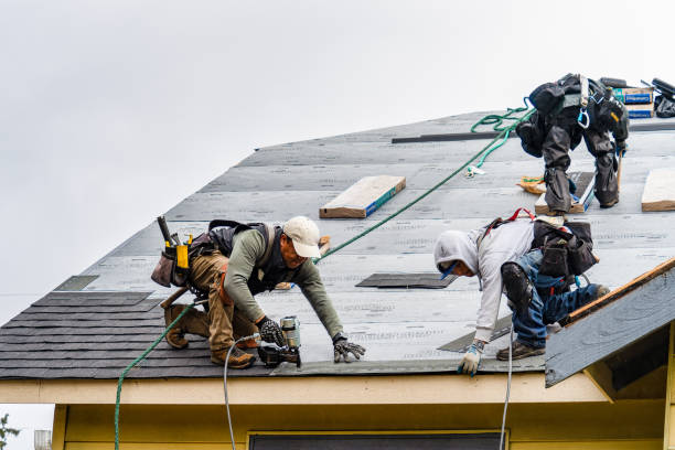 Professional Emergency Roof Repair technician working in La Fargeville, NY